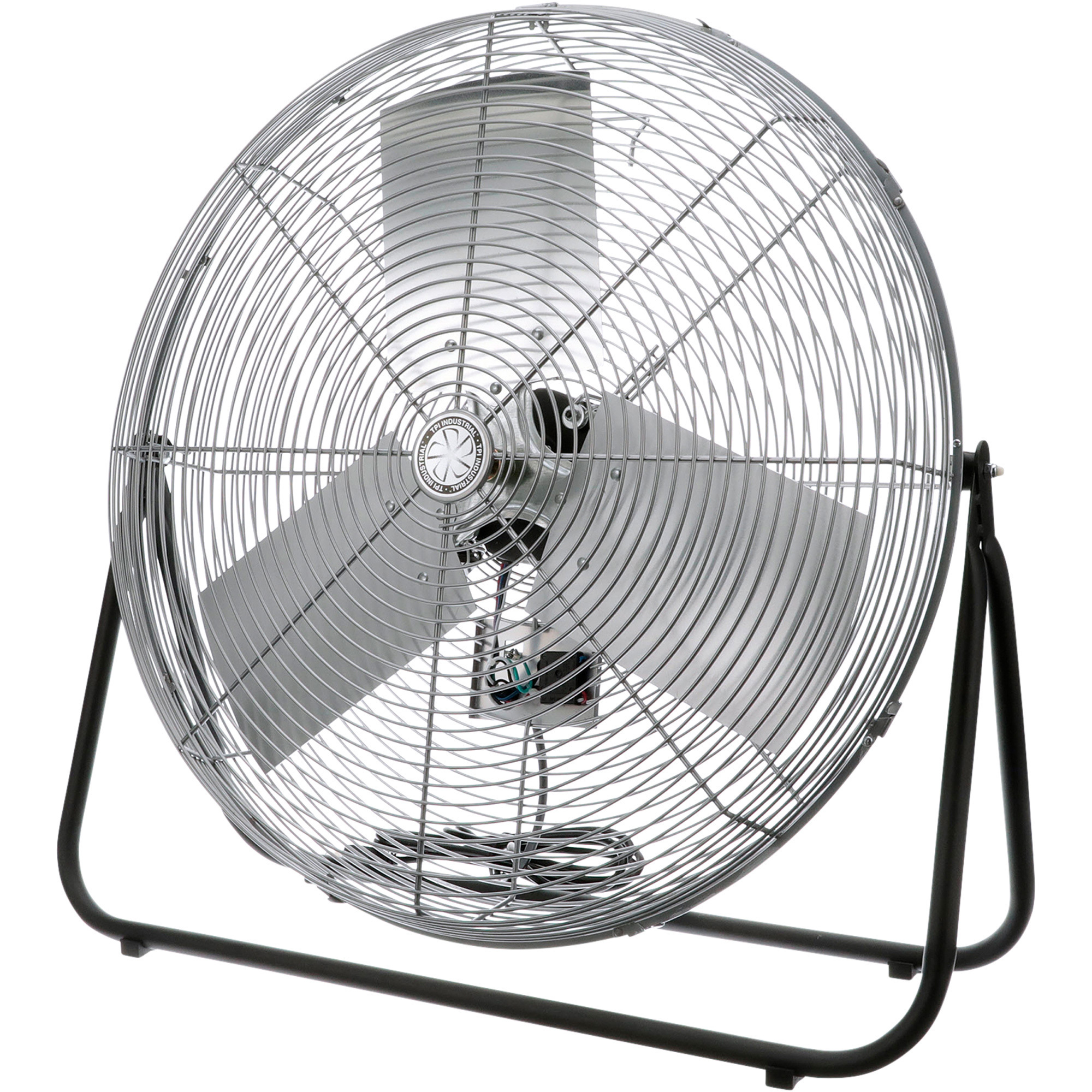 TPI Industrial Workstation Floor Fan - 24in. Diameter, 0.12 HP, 5850 CFM, 3-Speed, Model# F-24-TE